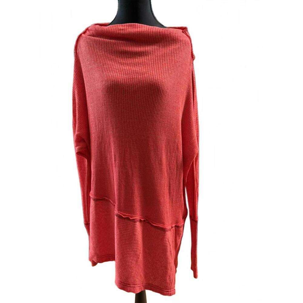 We the Free NWOT Light Knit Sweater-Size Medium-Red Orange